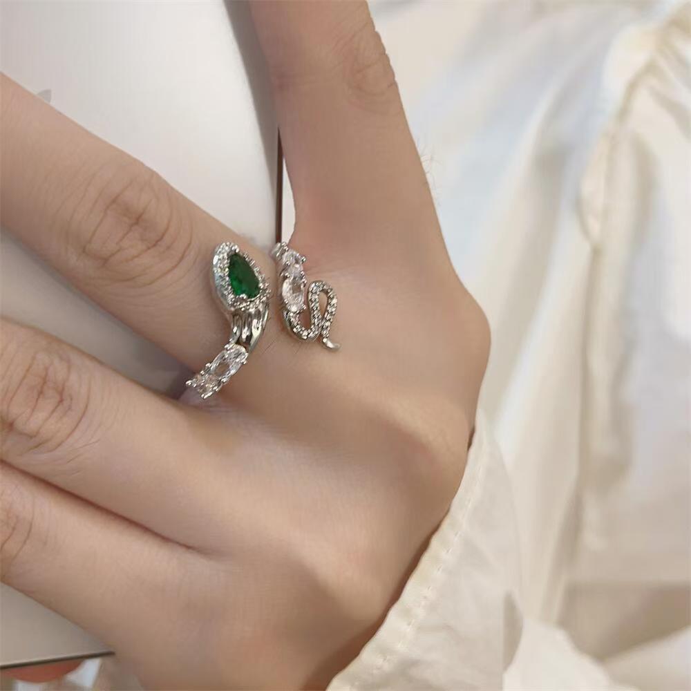 Anello Serpente Zirconi