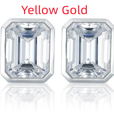 Collana Moissanite Rettangolare
