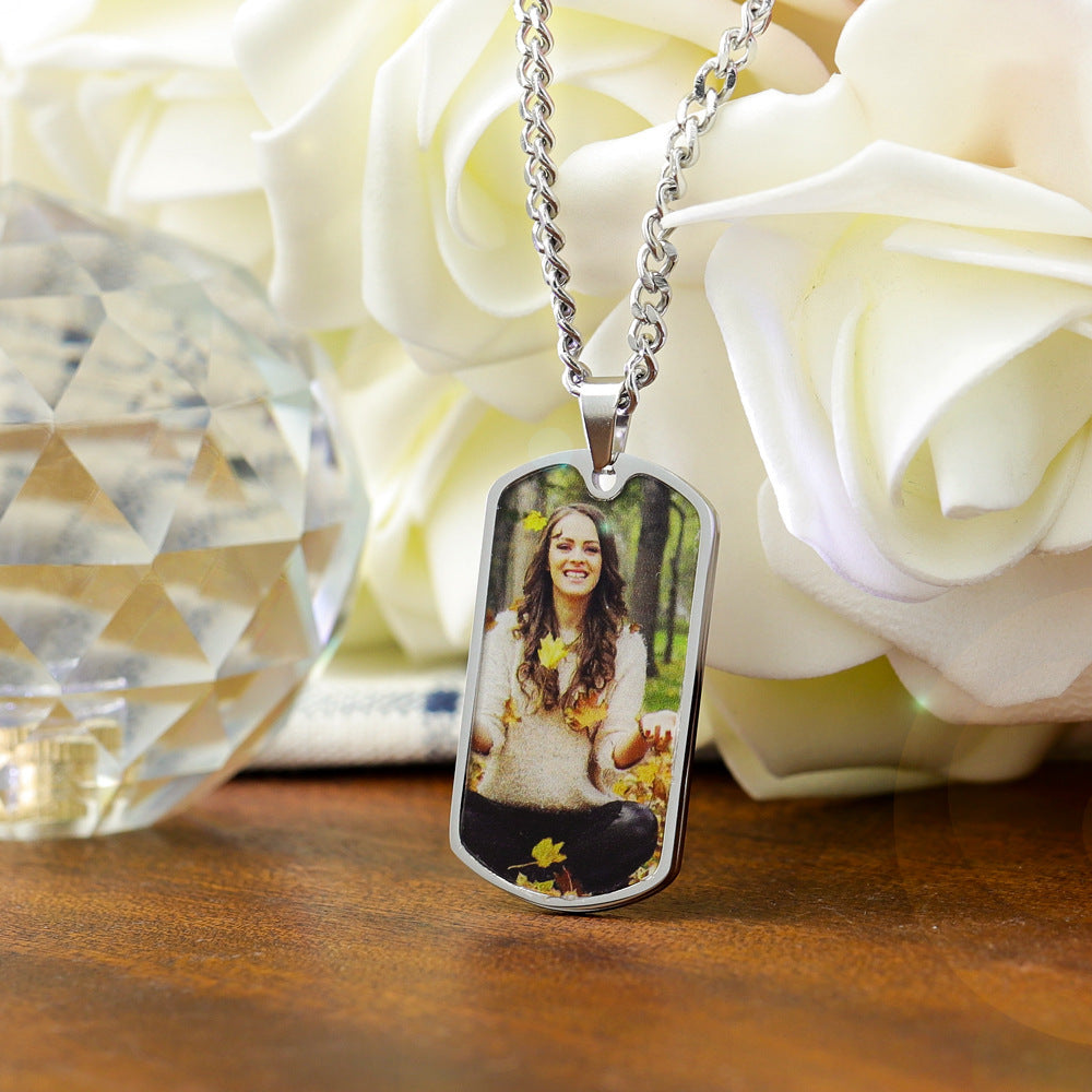 Collana acciaio personalizzata
