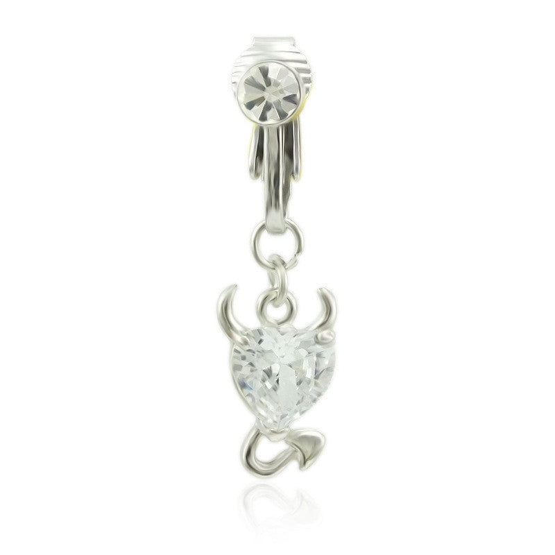 Anello Piercing Finto Cuore