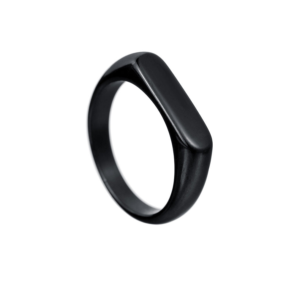 Anello acciaio titanio donna