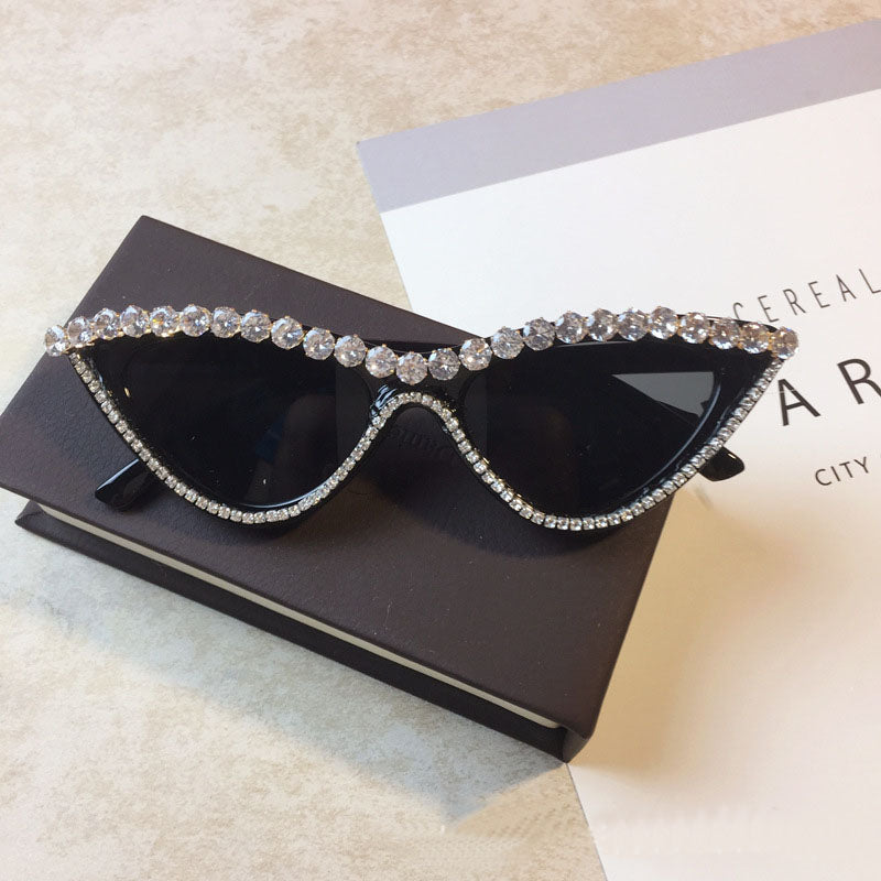 Occhiali da sole cat-eye donna diamante