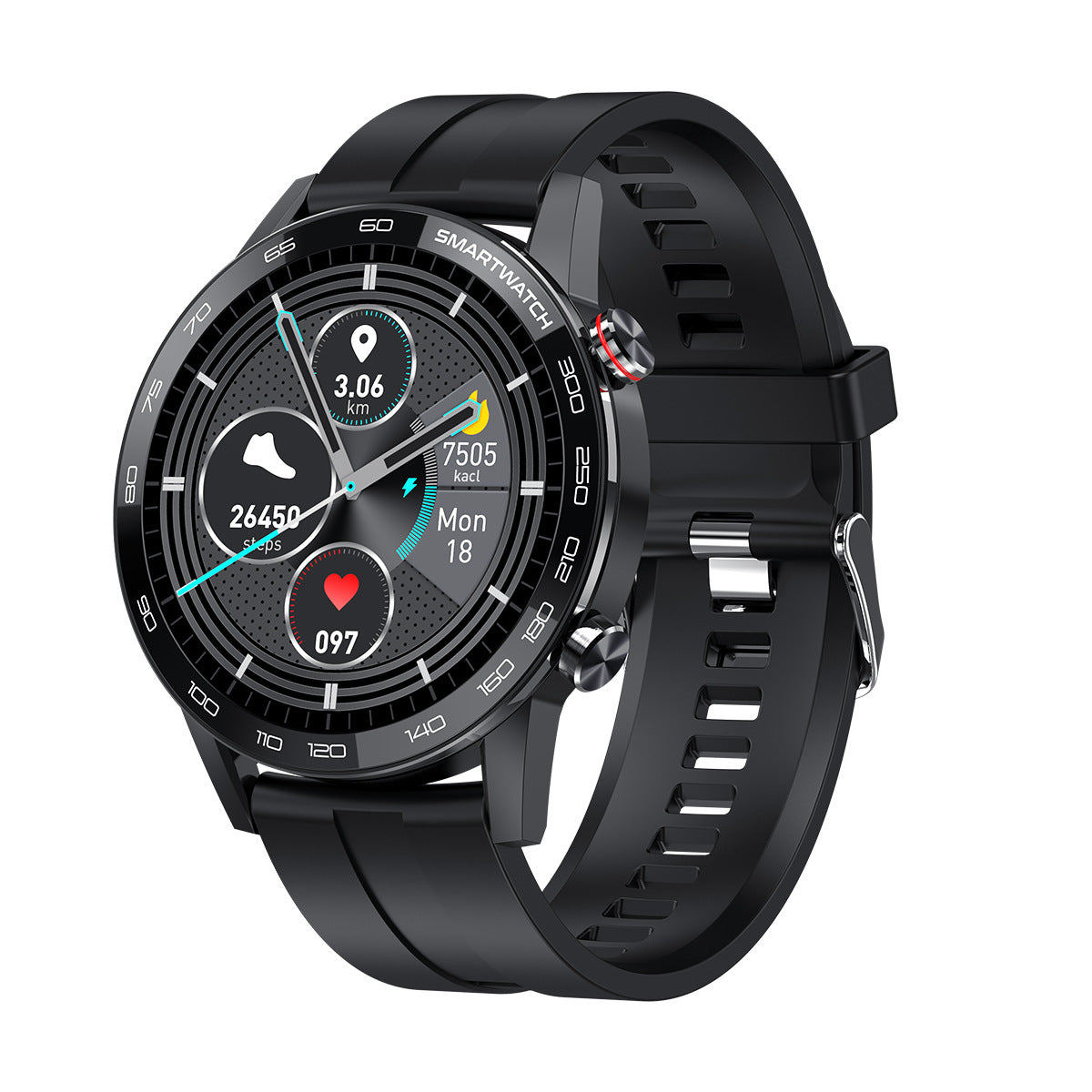 Smartwatch sport schermo rotondo