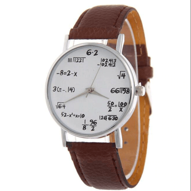 Orologio con simboli matematici