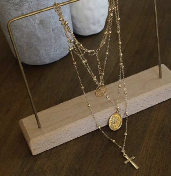 Collana Croce e Monete