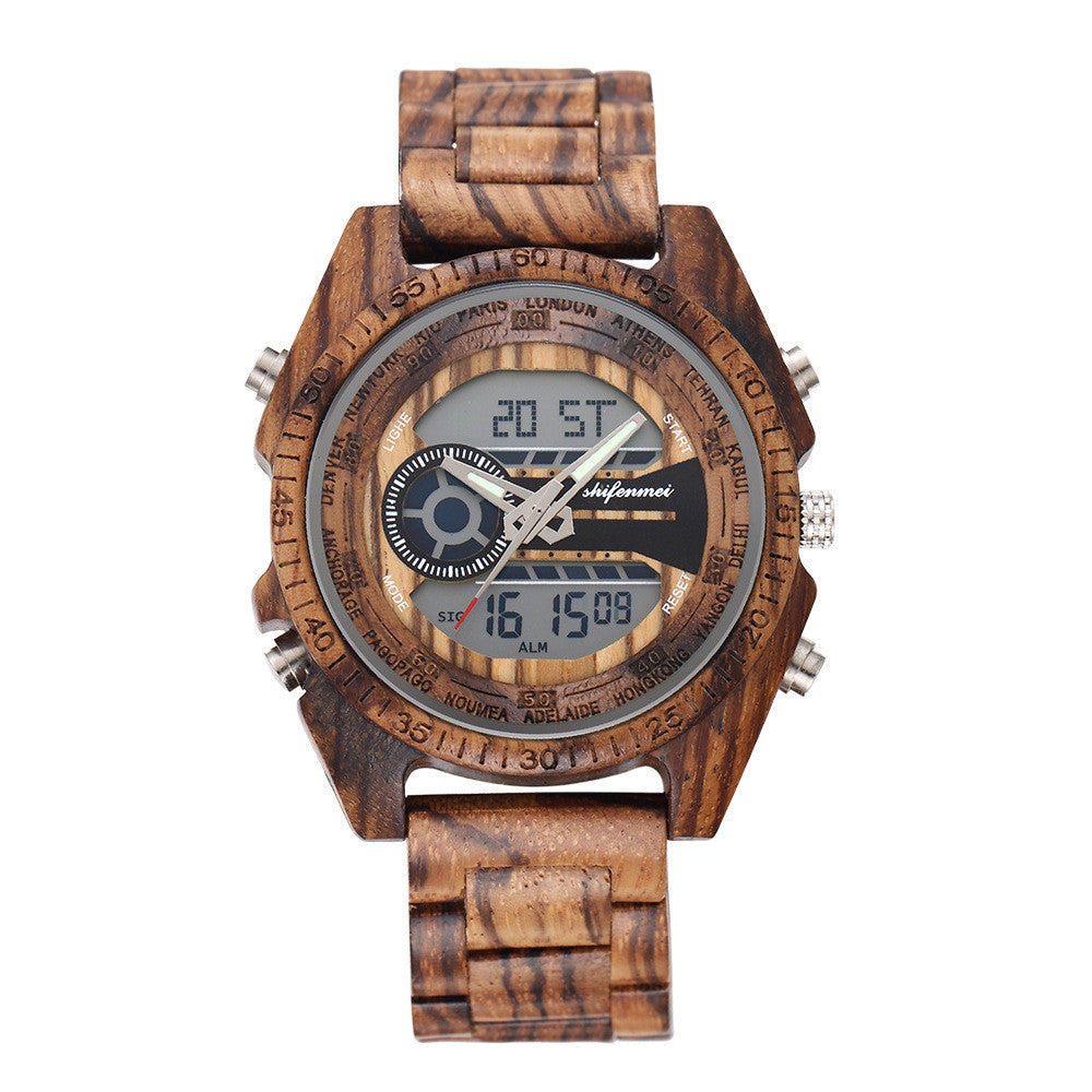 Orologio in legno al quarzo classico