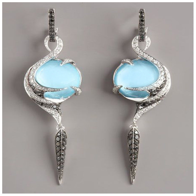Orecchini pavone diamante da donna