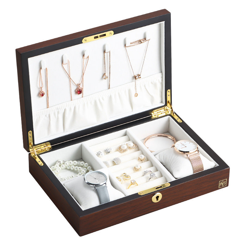 Collana con lucchetto legno