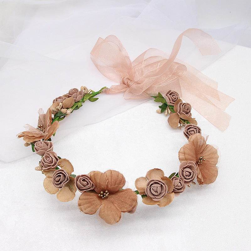 Corona floreale sposa