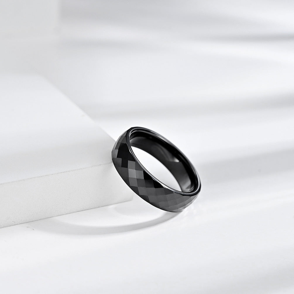 Anello ceramica rombo