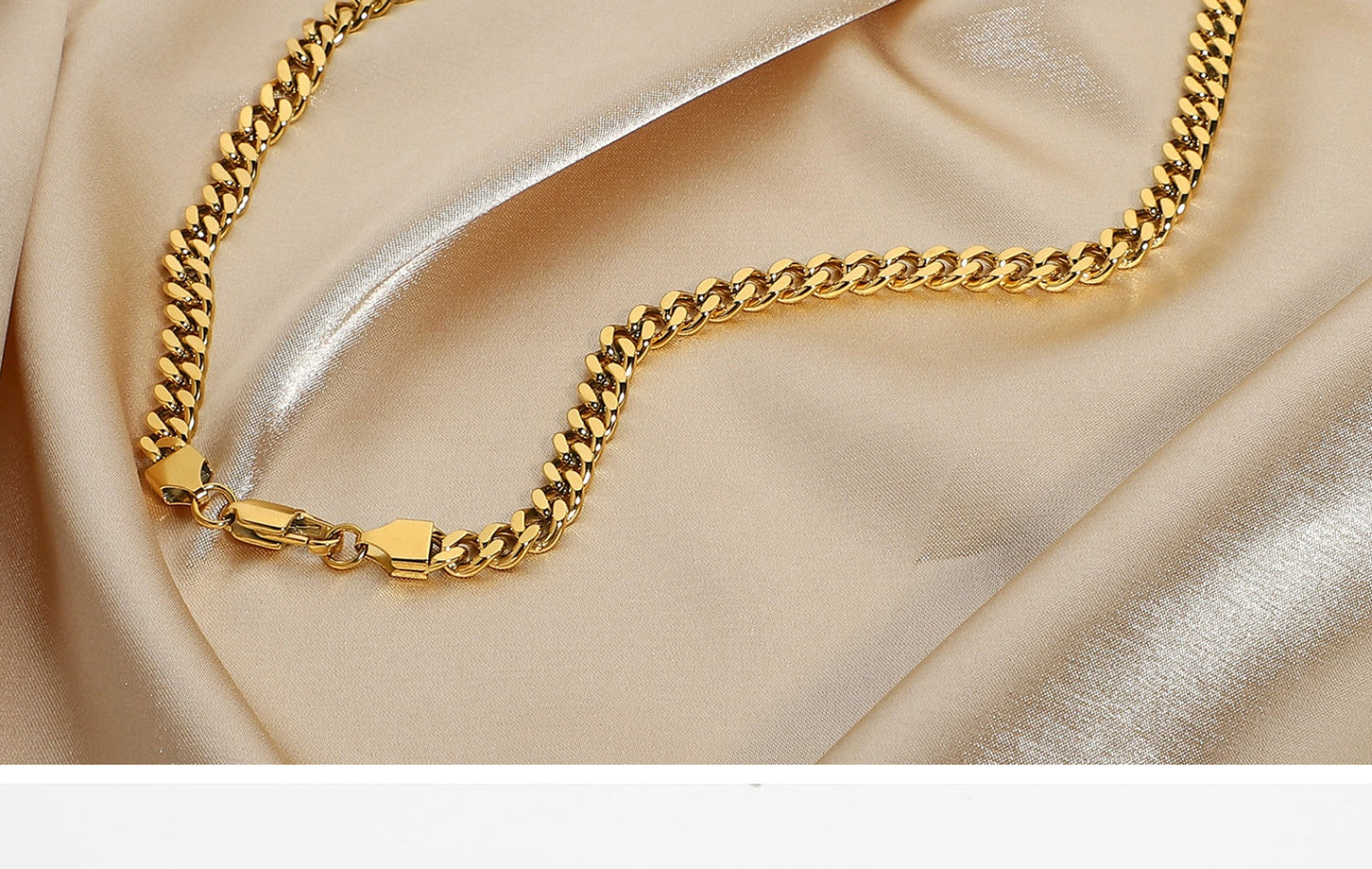 Collana acciaio inossidabile 4 mm