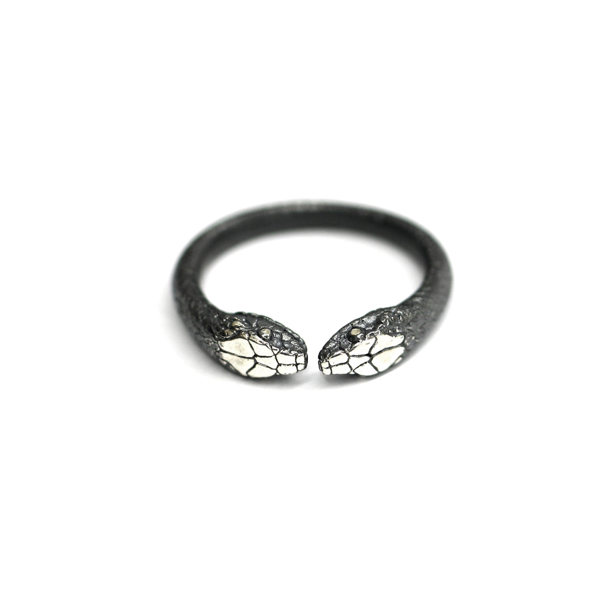 Anello Doppio Serpente Gotico