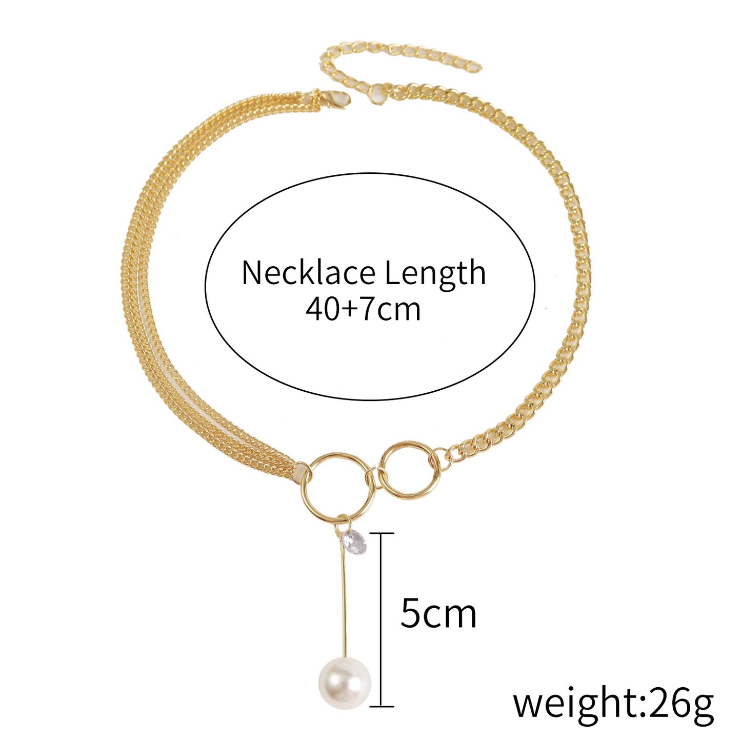 Collana perle barocche Retro esagerata