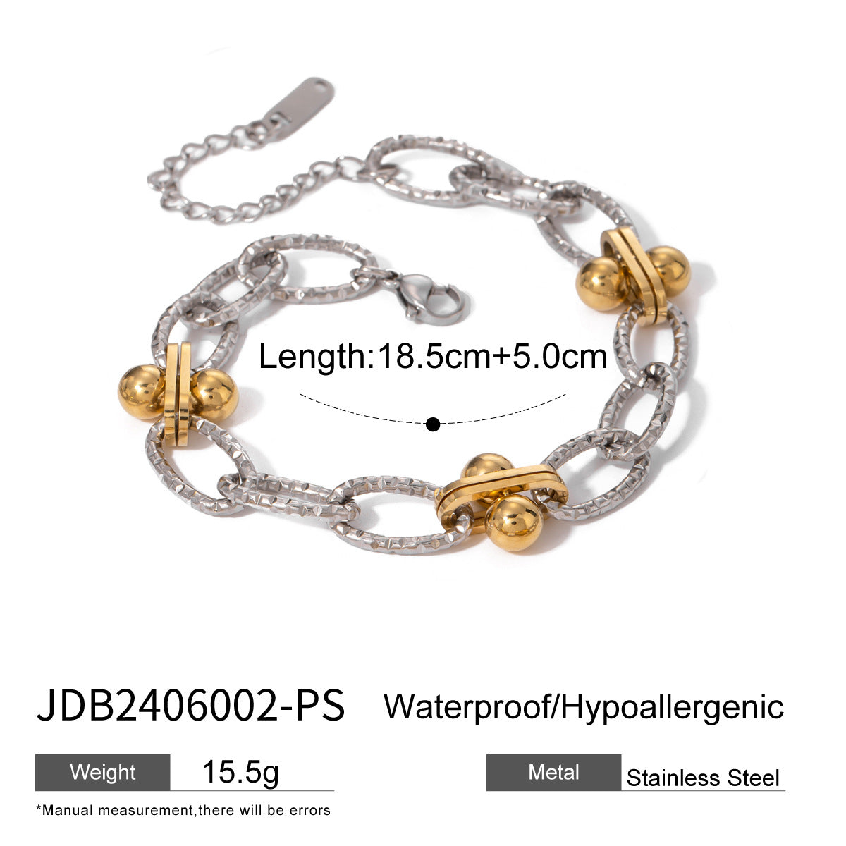 Bracciale a blocchi di colore