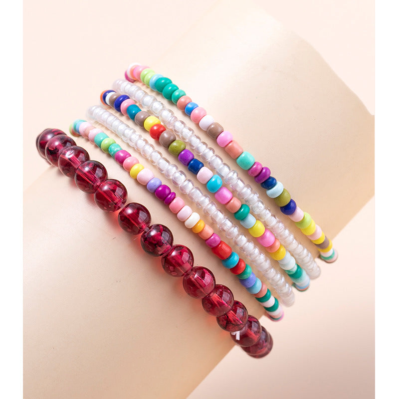Bracciali boho con perline
