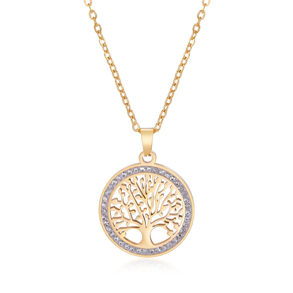 Collana albero vuoto diamanti