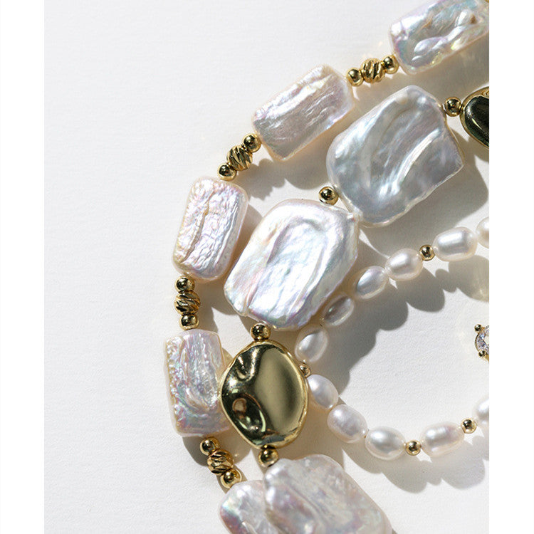 Collana perle barocche Girocollo