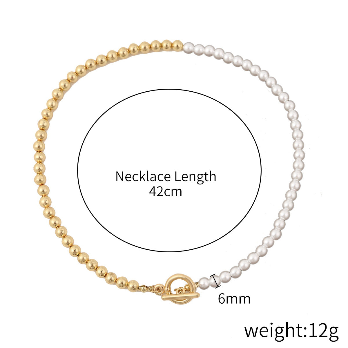 Collana perla naturale multifilo con moneta