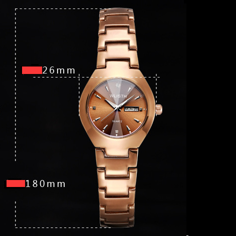 Orologio coppia acciaio luminescente