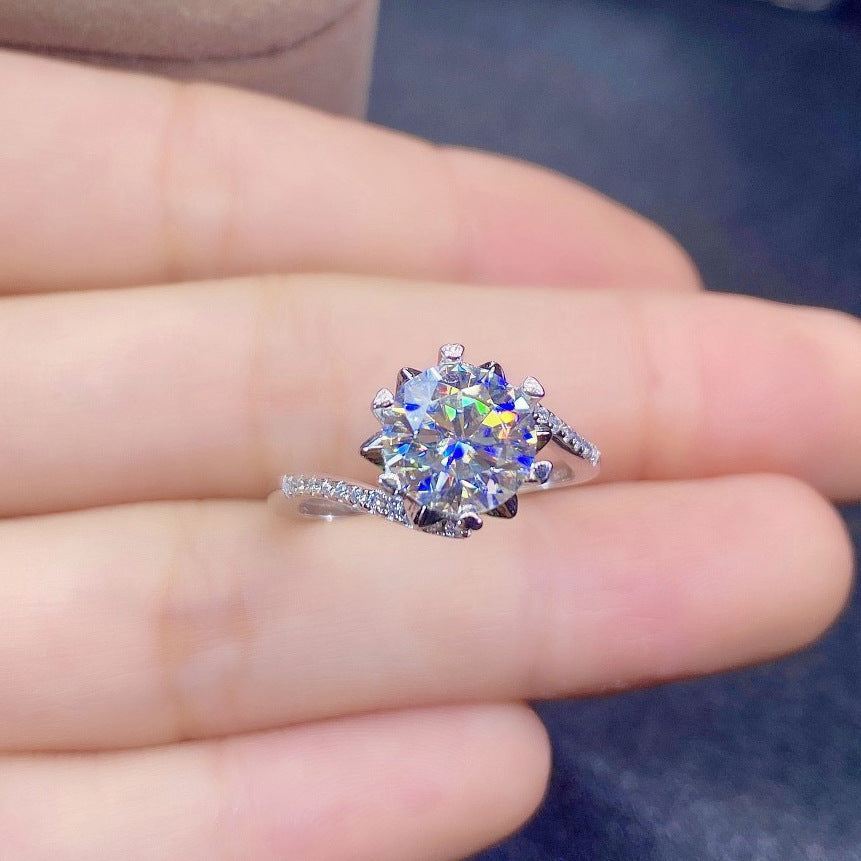 Anello aperto zirconi da donna