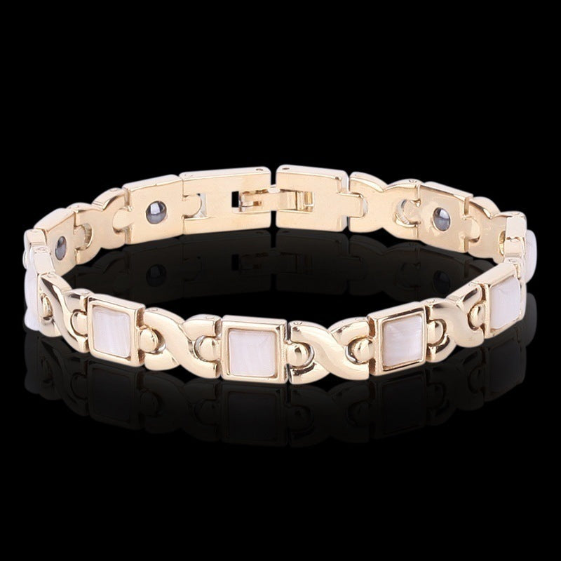 Braccialetto magnetico oro opale e turchese