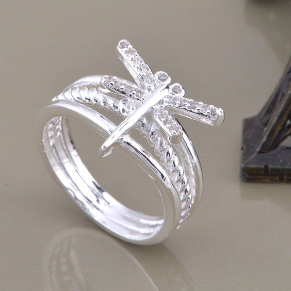 Anello argento 925 placcato