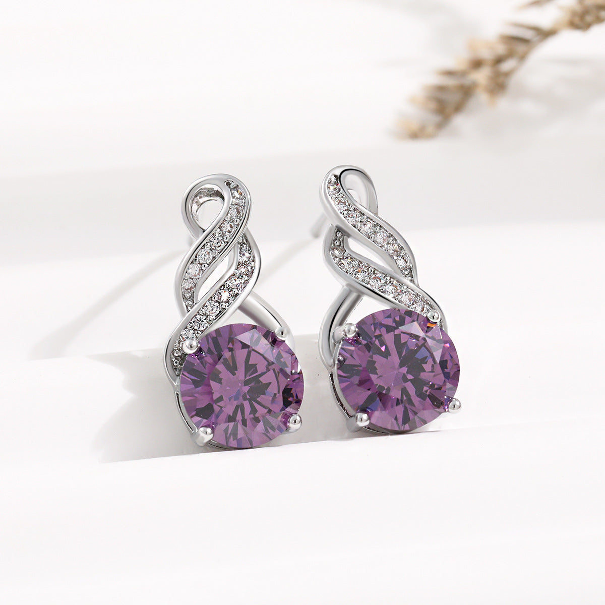 Orecchini croce moissanite