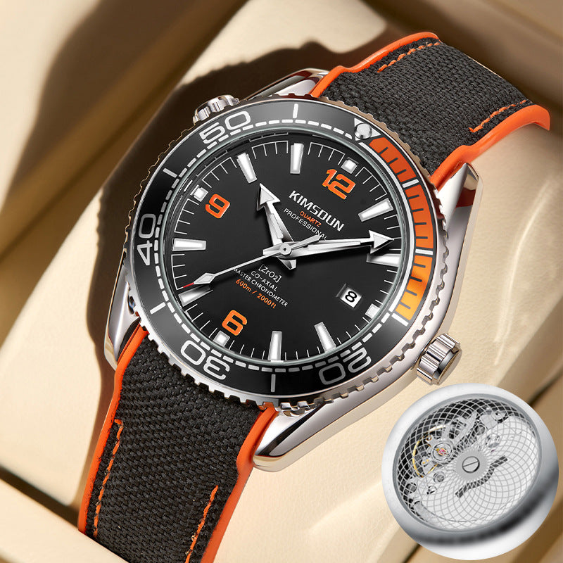 Orologio meccanico a vista luminescente