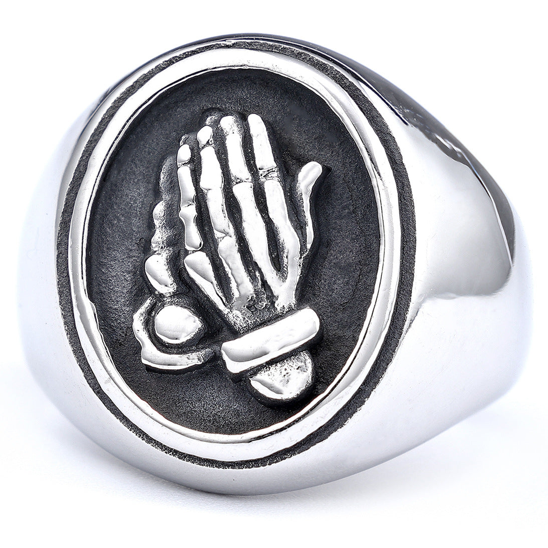 Anello mani in preghiera