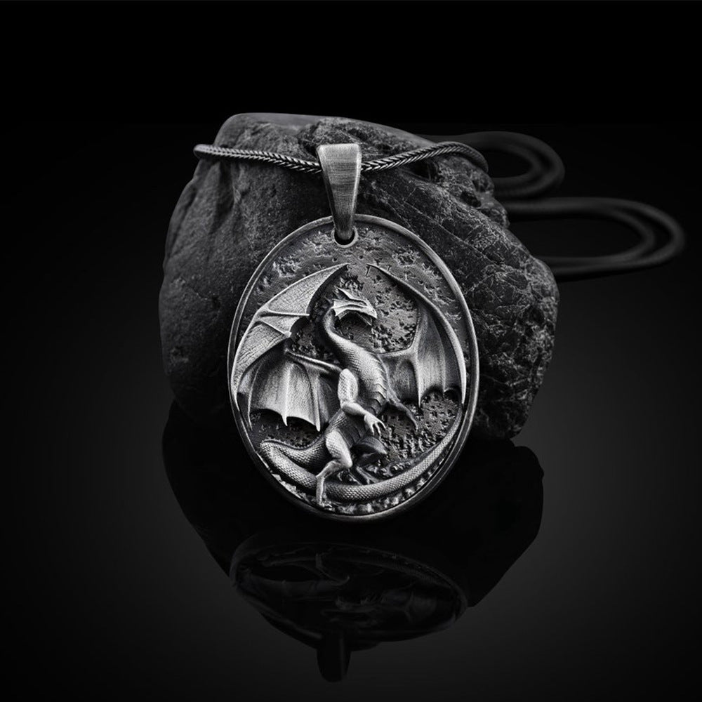 Collana drago da uomo