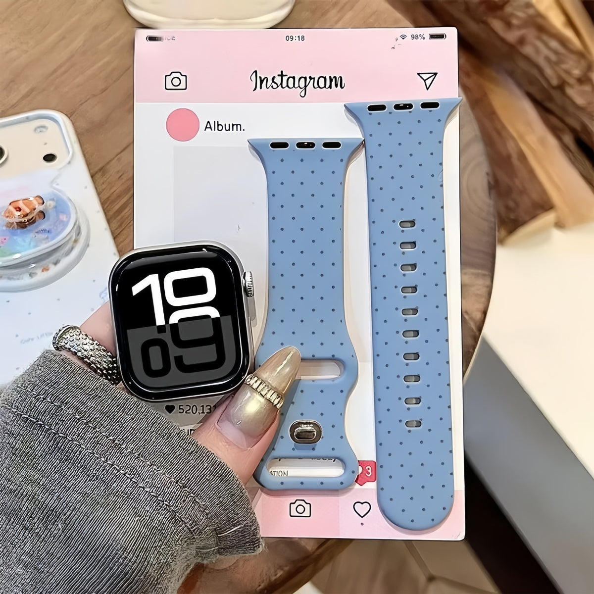 Cinturino silicone pois