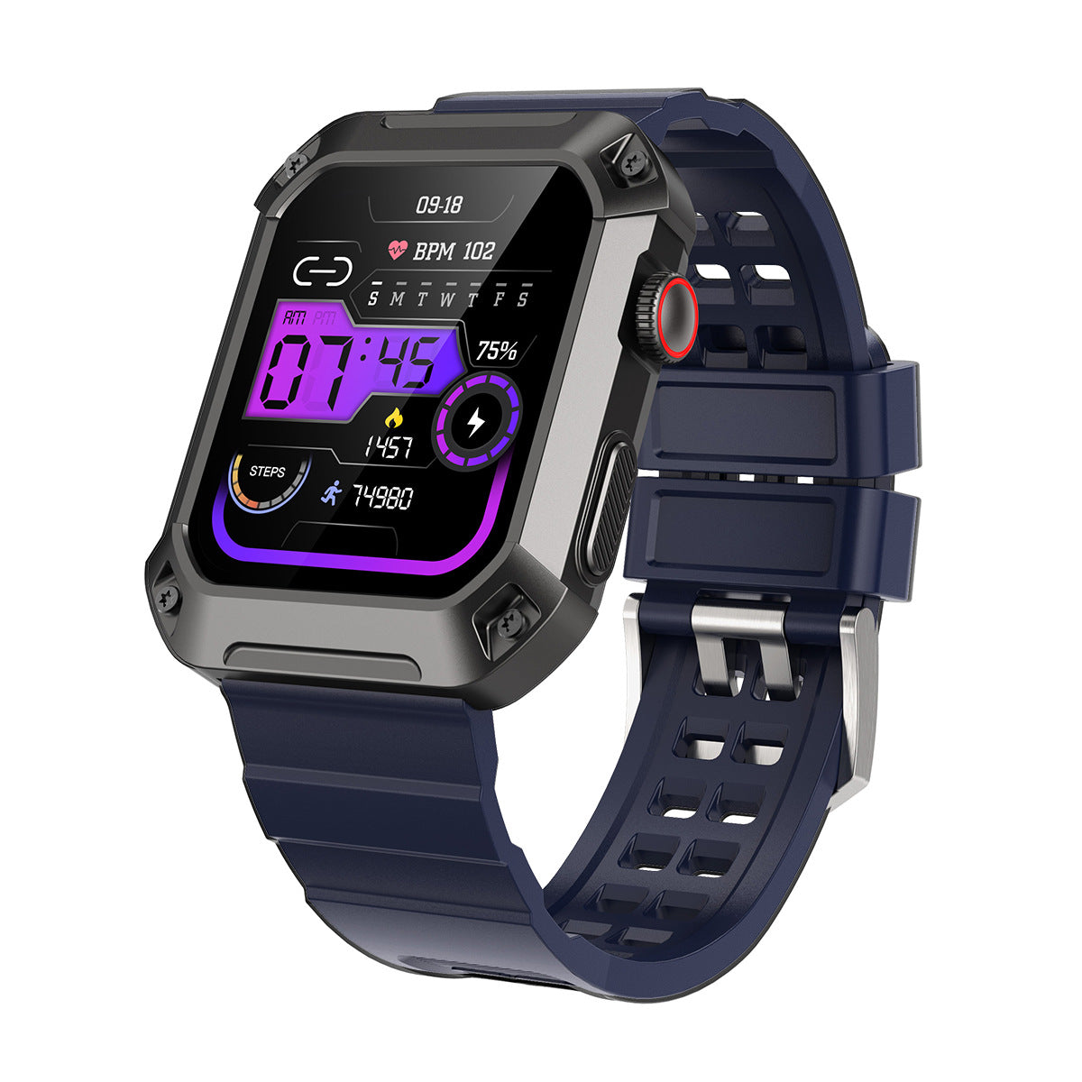 Smartwatch sportivo con cardiofrequenzimetro e pressione