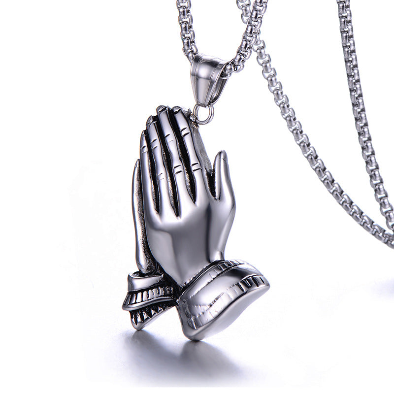 Collana acciaio titanio doppia da uomo