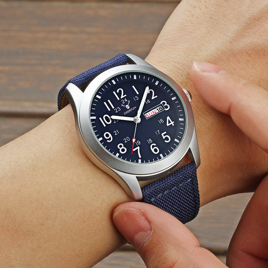 Orologio sportivo impermeabile in tela