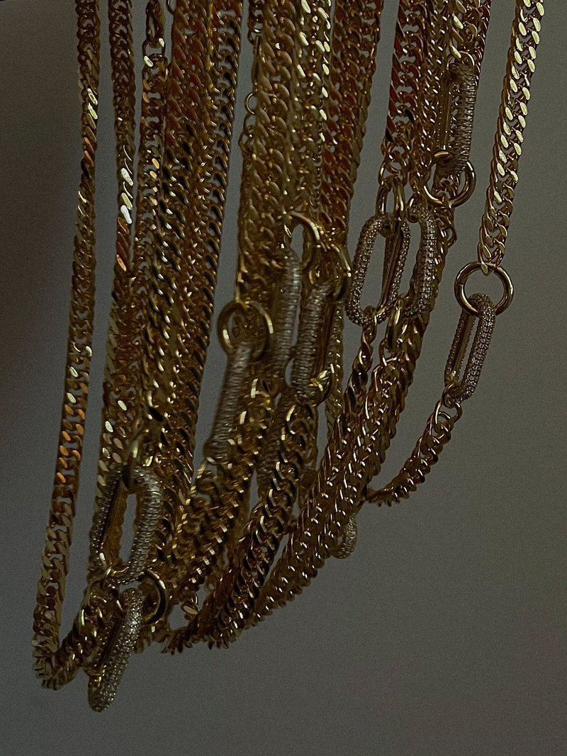 Collana diamante geometrica