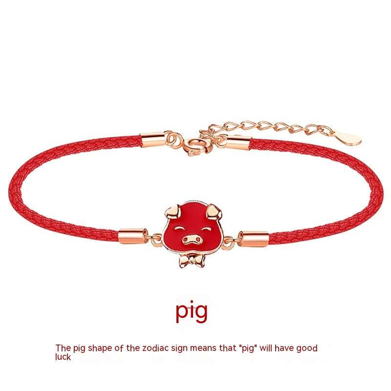 Bracciale rosso zodiaco