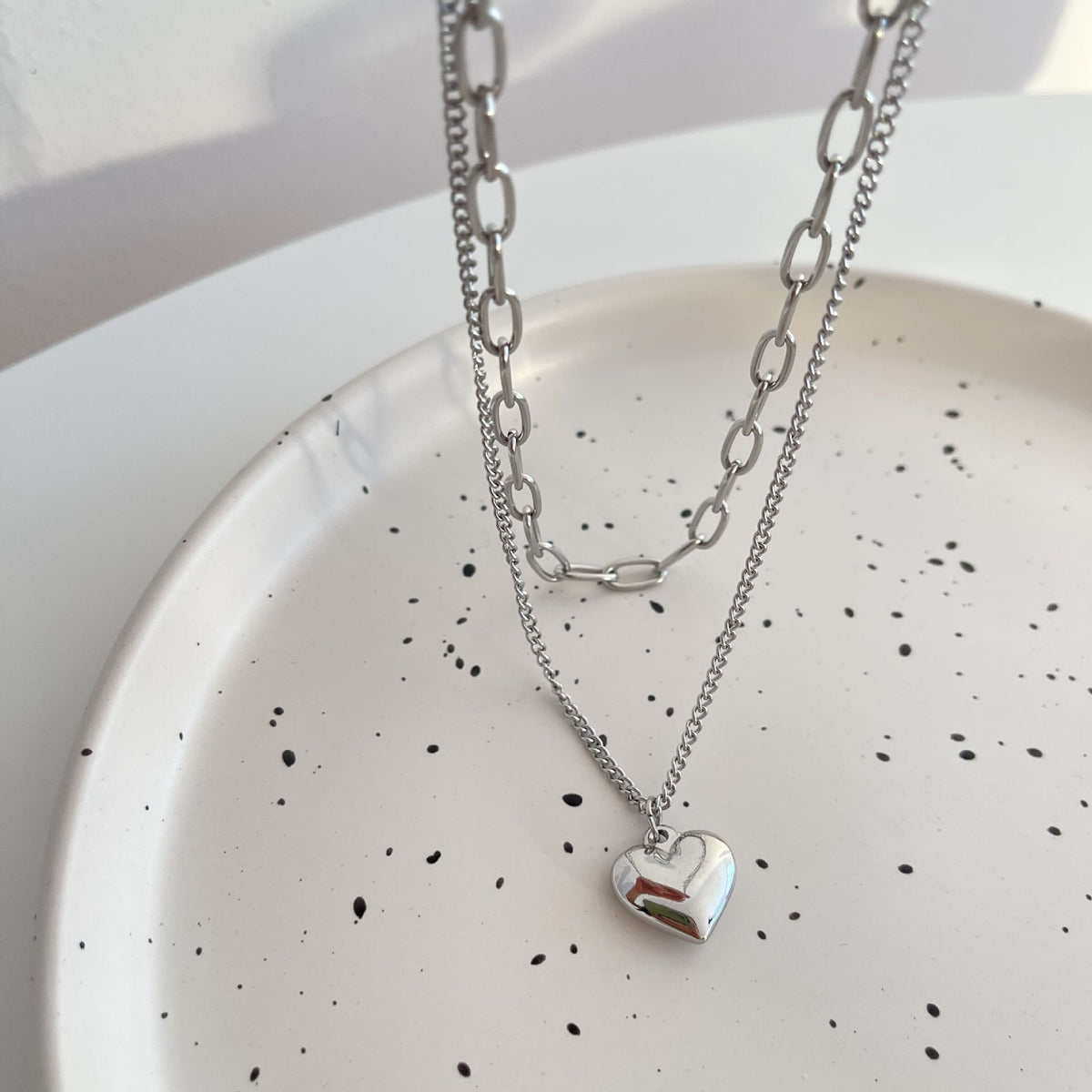 Collana gemelli titanio
