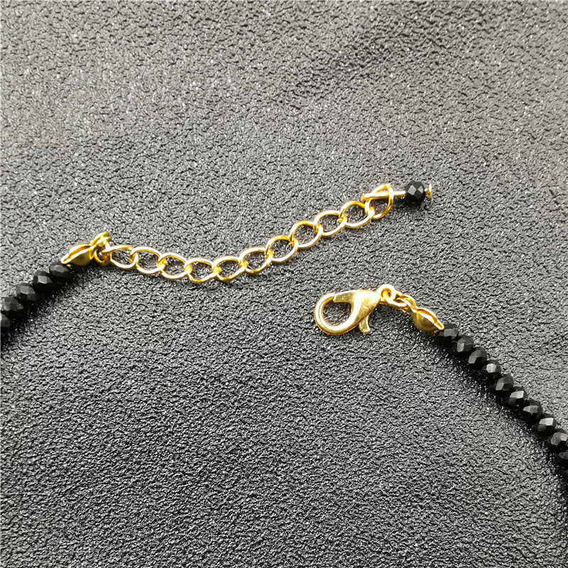 Cavigliera cristallo nero