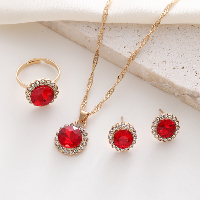 Parure strass e zirconi