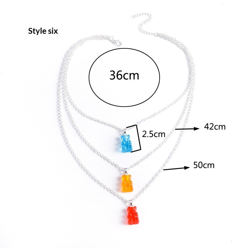 Collana Orso Colorato