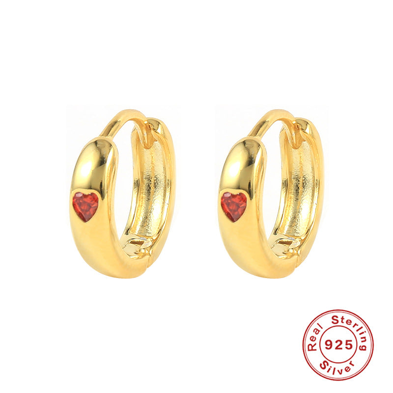 Orecchini a cuore in argento 925