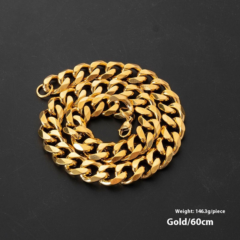 Collana acciaio intrecciata satinata