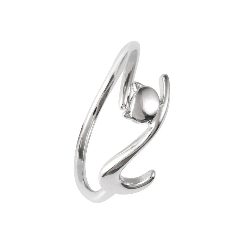 Anello gatto aperto