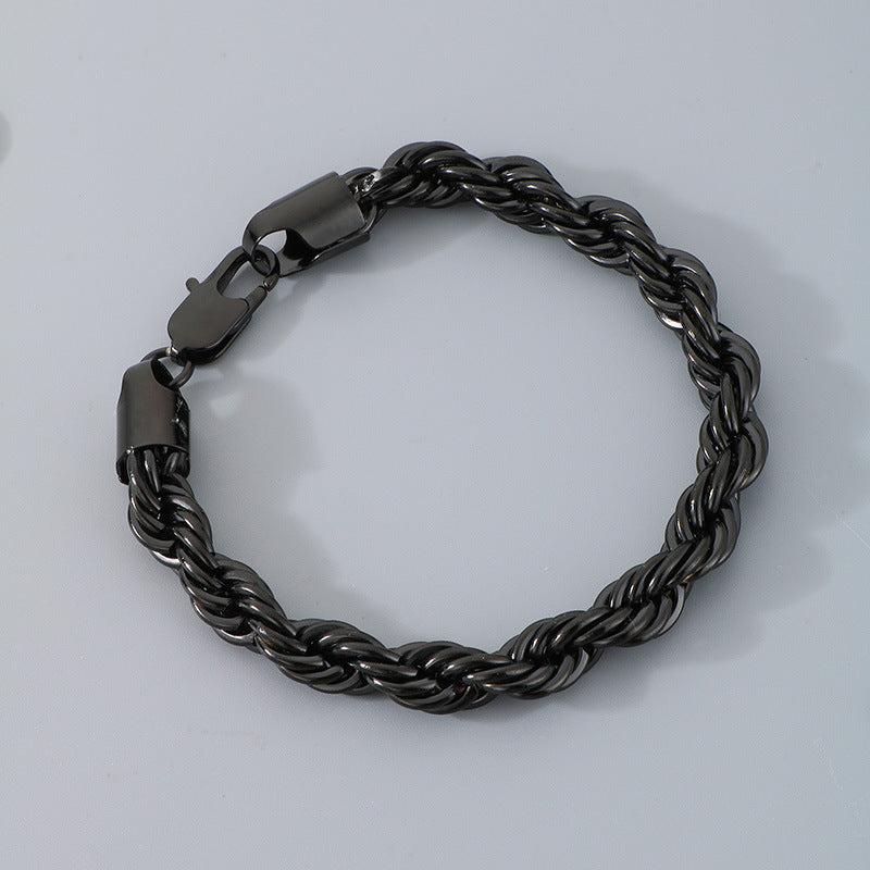 Bracciale catena intrecciata