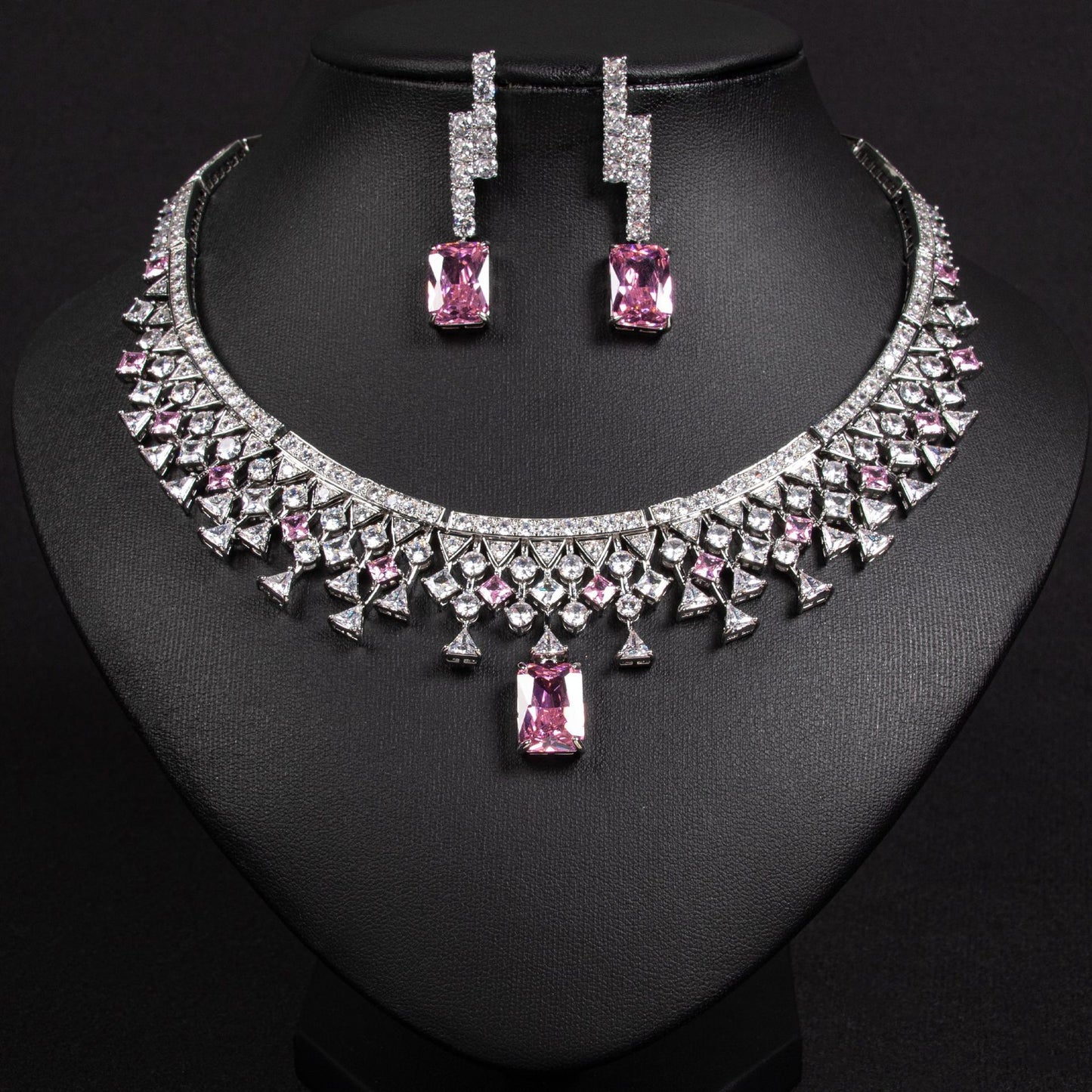 Set collana e orecchini zircone