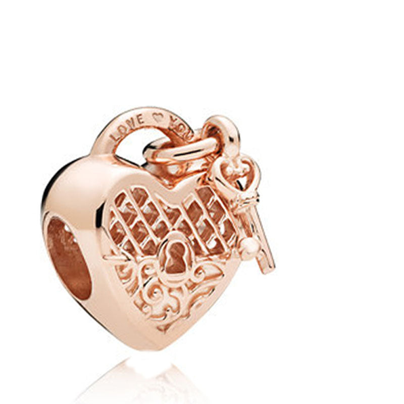 Charm perla oro rosa