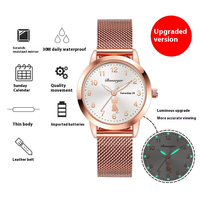 Orologio donna impermeabile Luminoso Semplice