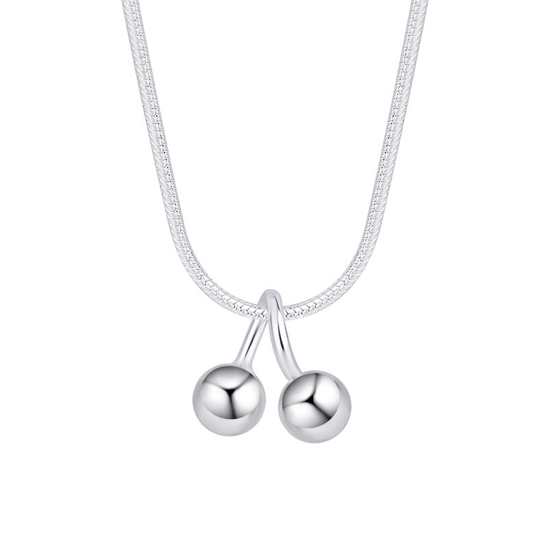 Collana ciliegia in argento