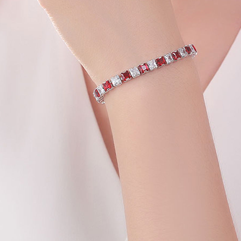 Bracciale quadrato diamante