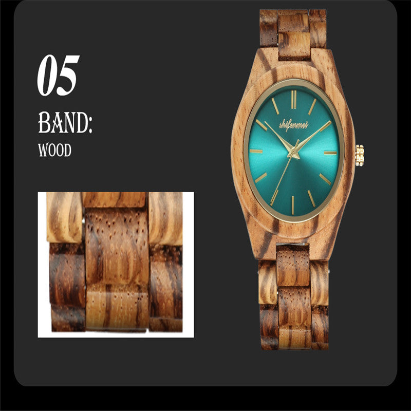 Orologio in legno e acciaio